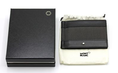 Montblanc Meisterstück 6 CC Geldbörse mit Geldklammer / Canvas / Grau / 107350