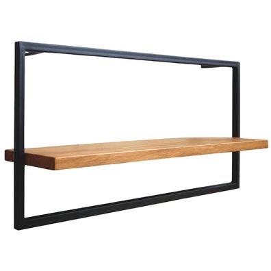 Wandregal long in schwarz gerahmt von holz4home®