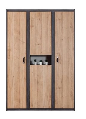Kleiderschrank Aktif 4-türig in moderner Holzoptik