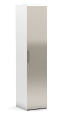 Kleiderschrank Royal Plus 1-türig in Beige Hochglanz