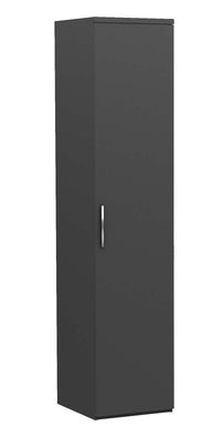 Kleiderschrank Royal Plus 1-türig in Anthrazit Hochglanz