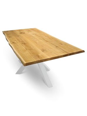 Tischplatte 220cm x 100cm mit Baumkante