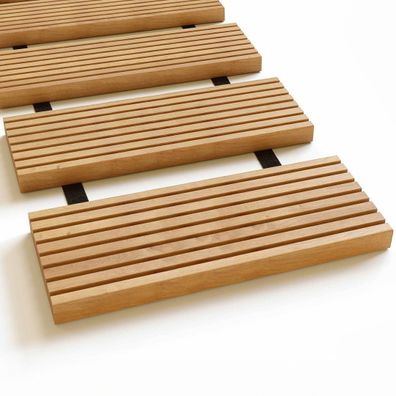 Rollweg Gartenweg Holzdielen aus Lärche 45 cm breit