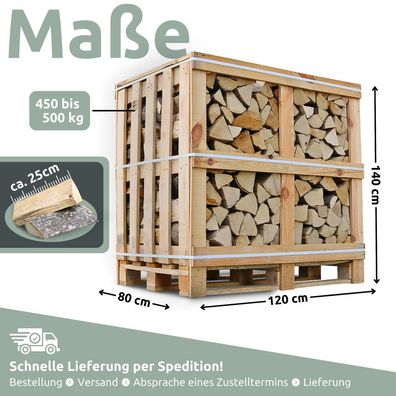 Brennholz Hainbuche 25 cm 1RM/ 1,6 SRM