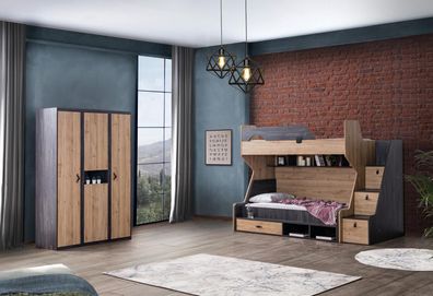 Jugendzimmer-Set Aktif 3-teiliges Möbelset
