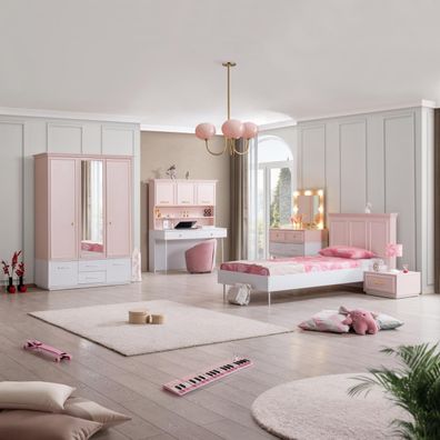 Mädchen Kinderzimmer-Set Rosa 5-teilig