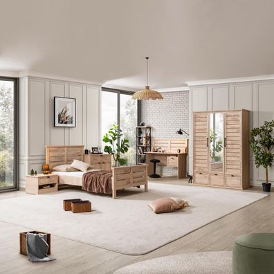 Jugendzimmer-Set Polo 6-teilig in Eiche Holzoptik