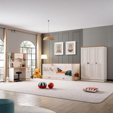 Kinderzimmer komplett Zenit 3-teilig in Weiß