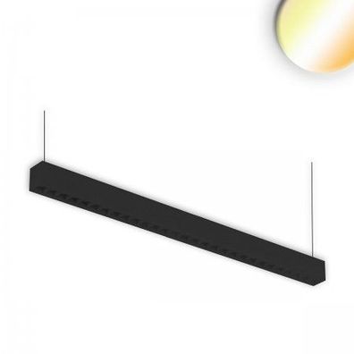 ISOLED 114063 LED Hängeleuchte Linear Raster ColorSwitch anreihbar 1200mm schwarz