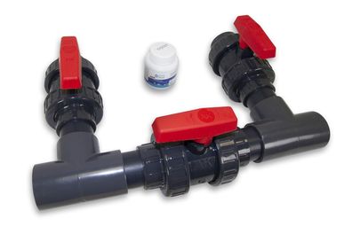 Bypass-Set für Wärmepumpen / Dosieranlagen | Ø 50 mm Klebemuffe -unverklebt