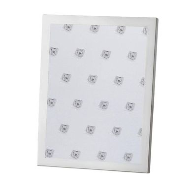 Fotorahmen 15x20 cm versilbert Bilderrahmen schmaler Silberrahmen Samtrückwand
