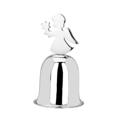 Tischglocke Engel 10 x 5,5 cm versilbert Serviceglocke Deko-Glocke Läuteglocke