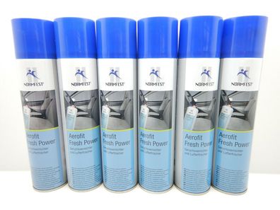 6x Normfest Aerofit FRESH POWER Geruchsvernichter Lufterfrischer Coolwater DUFT