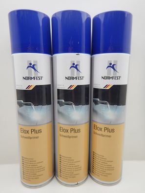 3x ELOX PLUS SCHWEIß SPRAY SCHWEIßPRIMER Versiegelung SCHWEIßPUNKTE PUNKT