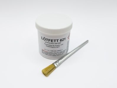 Lötfett, Weichlötflussmittel für Flächen aus Kupfer, Kupferlegierungen und Zink