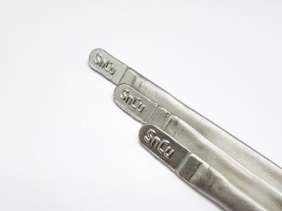 Karosseriezinn Lot SnCu8, 100g-1kg in Dreikantstangen Bleifreie Zinnlegierung