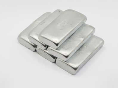 ZAMAK ZnAl4Cu1 in Barren zu 100-200g pro Stück, geeignet für Zinkguss