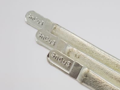 Zinn Lötzinn Stangen SnCu3 Dreikant Stab 100g-1kg, 100% Bleifreies Zinnlot