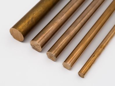 Bronze CuSn8 Rundstangen Legierung CW453K Vollmaterial Rundprofil Stab Anoden