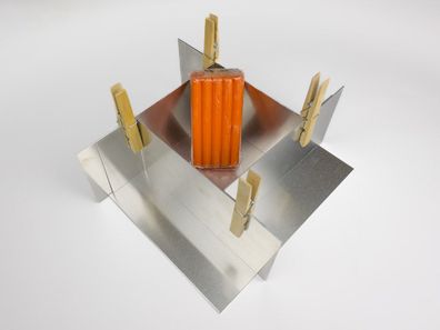 Formbaukästen für Silikonkautschuk H: 10cm gratis Plasteline stabiles Alu-Blech