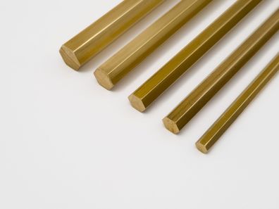 Messing Stange Sechskant Profil CW614N 6-Kant Stab Sechskantmaterial 6kant