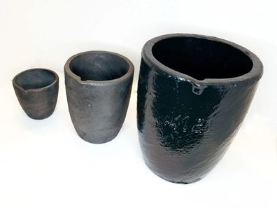 Grafit Tiegel Schmelztiegel für Metallguss Made in Germany verschiedene Größen