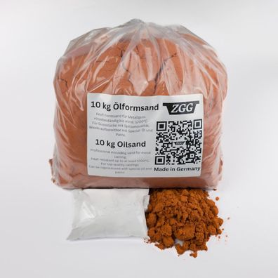 Formsand für Metall-Sand-Guss 1kg bis 25kg mit 100g Talkum Gratis, Öl und Paste