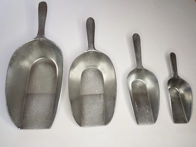 Abwiegeschaufeln aus Aluminium, stabil aus einem Stück 2mm Dick, 0,1-0,8l Vol