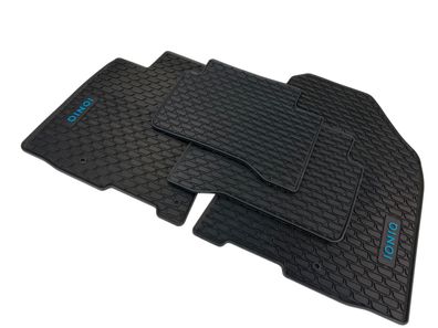 Original Hyundai Ioniq (AE) Gummimatten Fussmatten schwarz Gummi Set Allwetter