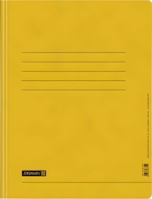 Brunnen Schnellhefter A4 mit Einstecktasche gelb 102010710