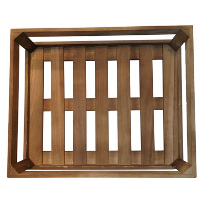 Holzkiste ca. 46 x 37 x 14 cm Korb Aufbewahrung braun Kiste