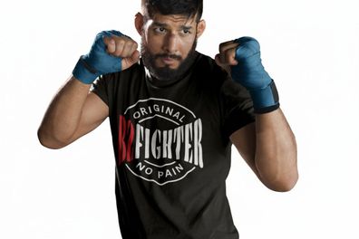 B2FIGHTER T-Shirt "Training Energy" Baumwolle Schwarz | M-XXL