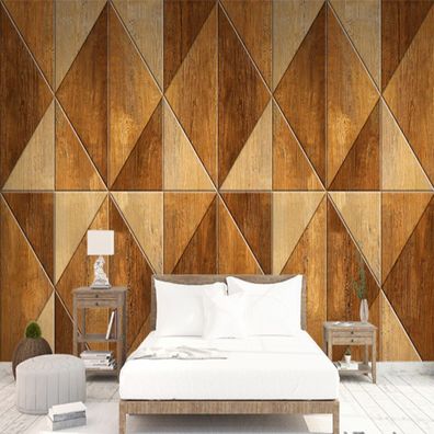 Vlies Fototapete Wandtapete Wandbilder Retro Holzmaserung Spleißen 2218