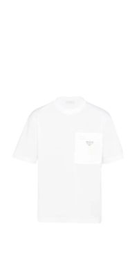 Prada Re-Nylon T-Shirt Weiß