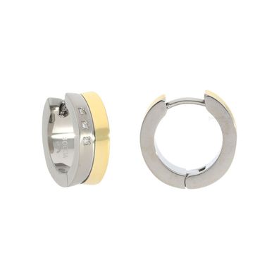 Boccia Creolen 0511-04 Titan Bicolor Brillant 0,03ct