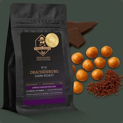 N°10 Drachenburg - Kraftvoll im Geschmack - Espresso Super Bar Mischung