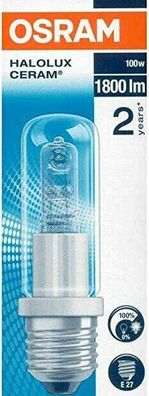 Osram 64401 Halogen Halolux Ceram E27 100W 1800lm dimmbar EEK: G (Spektrum A-G)