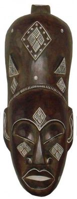 Maske Africa MAN, handgearbeitete Holz-Maske, Wandmaske, Länge ca. 50 cm