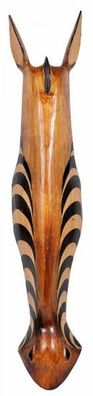 Maske Zebra 100 cm, Holz-Maske aus Bali, Wandmaske
