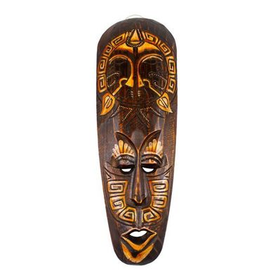 Maske SENGE 50 cm, Holz-Maske aus Bali, Wandmaske, Wand-dekoration