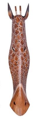 Maske Giraffe 100 cm, Holz-Maske aus Bali, Wandmaske