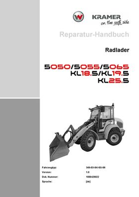Werkstatthandbuch Service Handbuch für den Kramer Allrad 5050, 5055 und 5065
