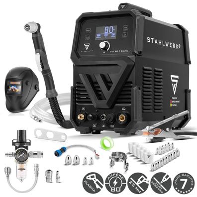 Stahlwerk Plasmaschneider CUT 80 P Digital Vollausstattung 25 mm Schneidleistung