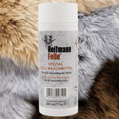 Fell-Waschmittel von Heitmann für alle waschbaren Felle 200-ml Konzentrat