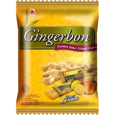 Gingerbon Kaubonbons Ingwer Honig Zitrone 125g