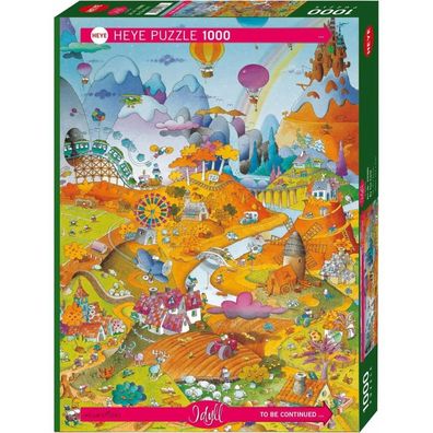 HEYE Puzzle Cartoon Classics: Idylle auf dem Feld 1000 Teile