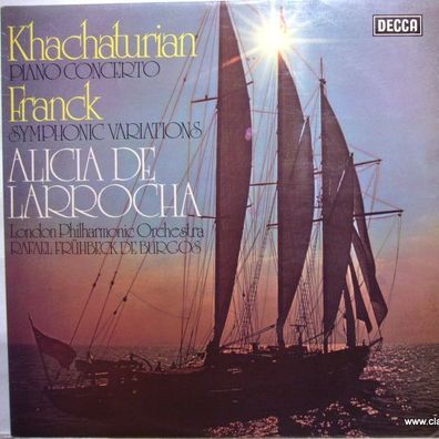 DECCA SXL 6599 - Aram Khatchaturian, César Franck, Alicia De Larrocha, London P