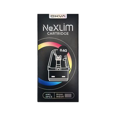 OXVA NeXLIM Cartridge / Leer-Pod, 0,6 Ohm, 3 Stück à 4ml Tank