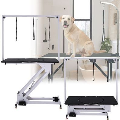 Elektrischer Trimmtisch mit Leine, rutschfest, ideal für Grooming & Veterinärbedarf