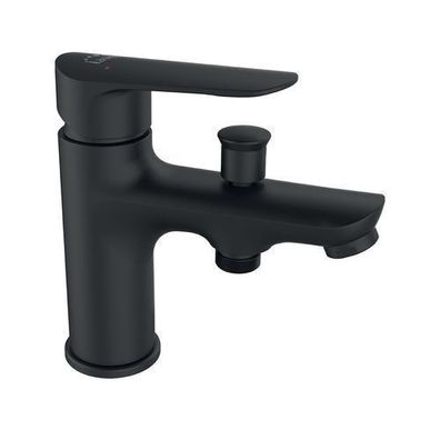 Badewannenarmatur Wasserhahn APPIA Wannenarmatur für Badezimmer in Schwarz